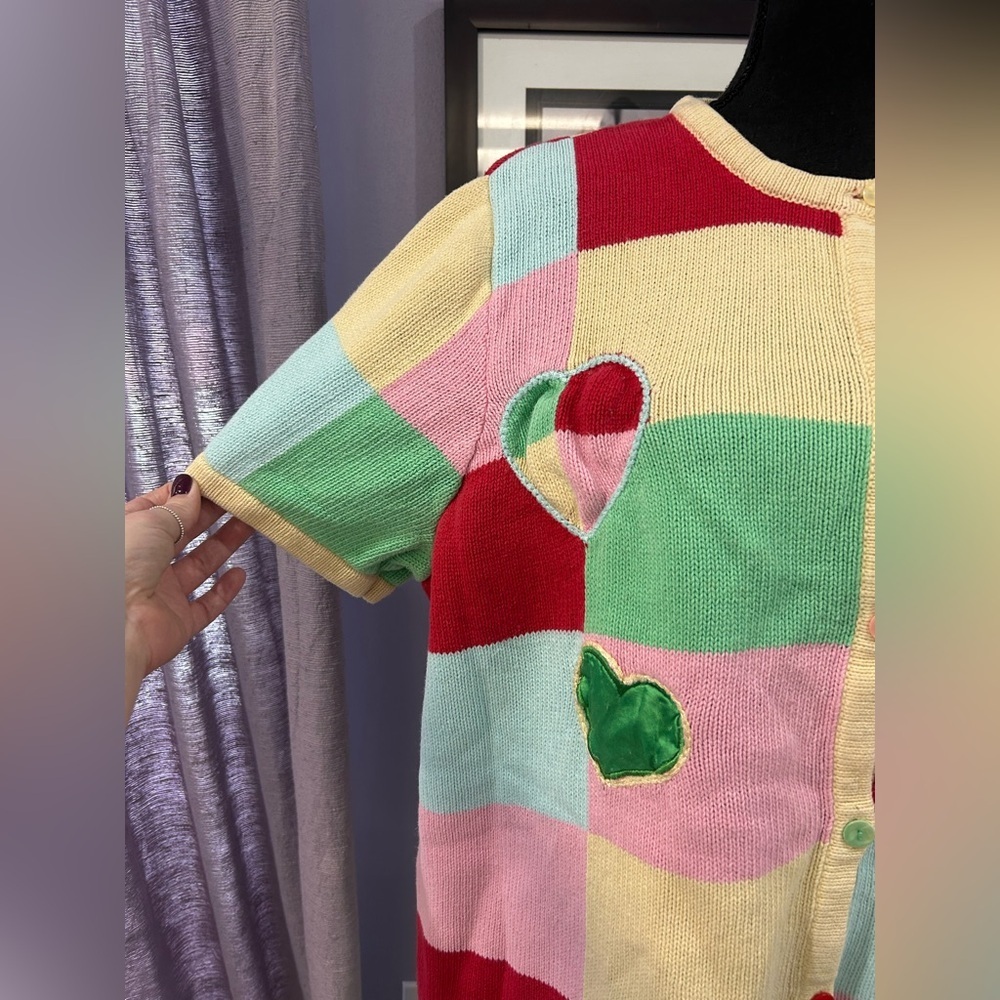 Vintage Breckenridge Patch Heart Cardigan - Picture 3 of 7
